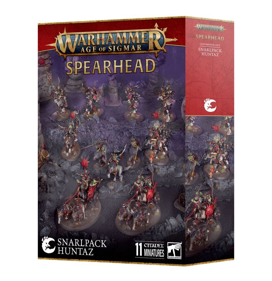 Games Workshop Warhammer Age of Sigmar: Spearhead: Gloomspite Gitz – Snarlpack Huntaz
