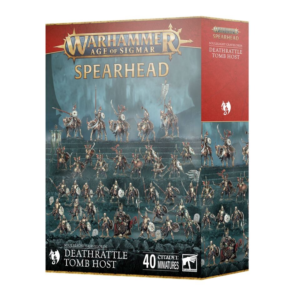 Games Workshop Warhammer Age of Sigmar: Spearhead: Soulblight Gravelords – Deathrattle Tomb Host