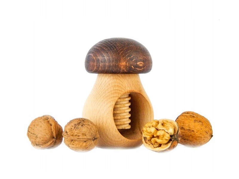 FK Dřevěný louskáček na ořechy HŘÍBEK 12x6