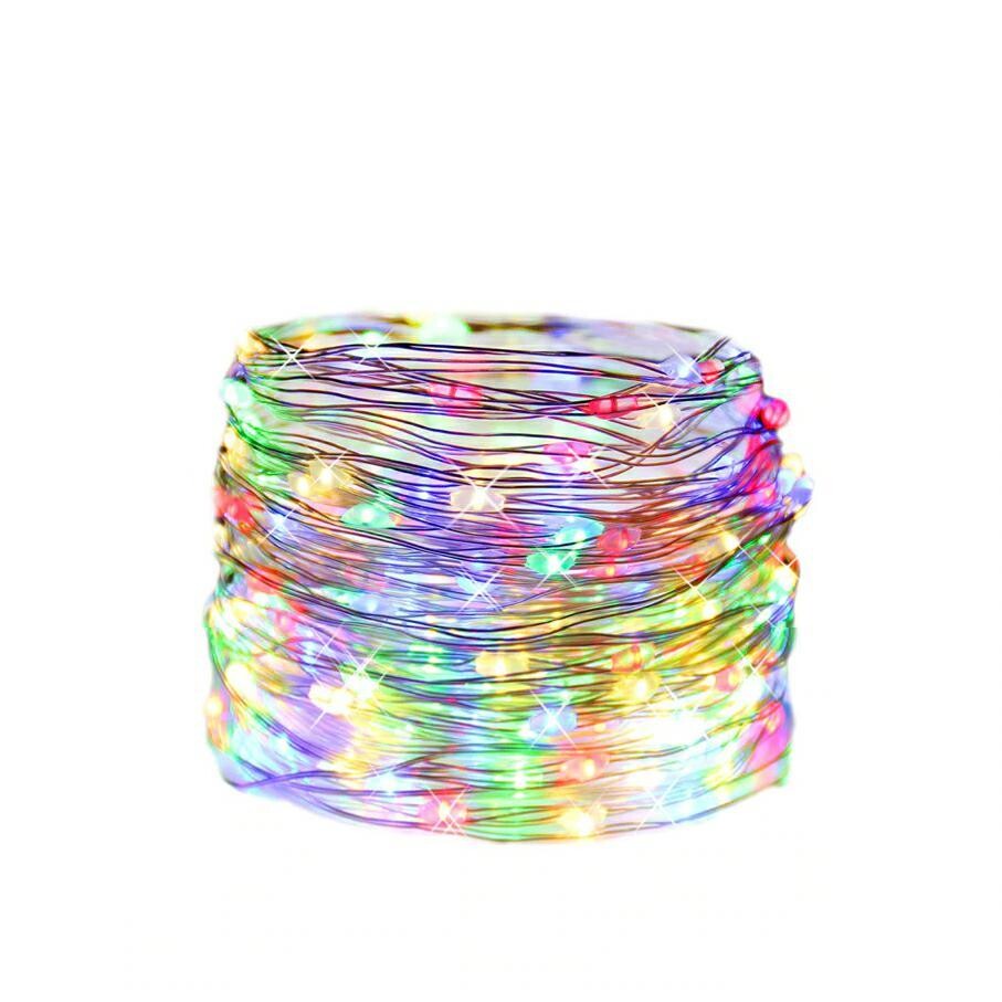 DT Světelný řetěz LED 50 světýlek - barevné světlo