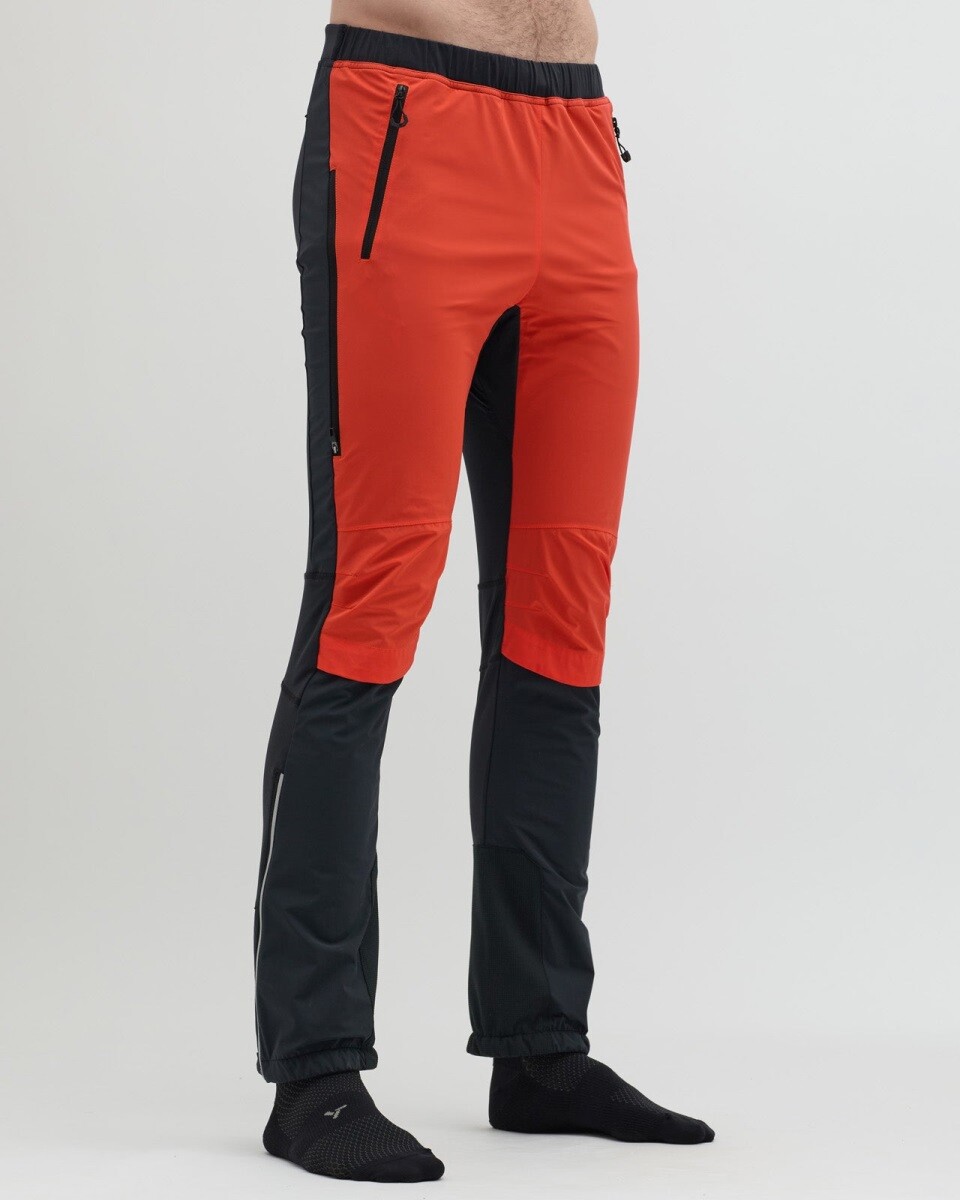 Pánské skialpové kalhoty silvini soracte červená/černá s