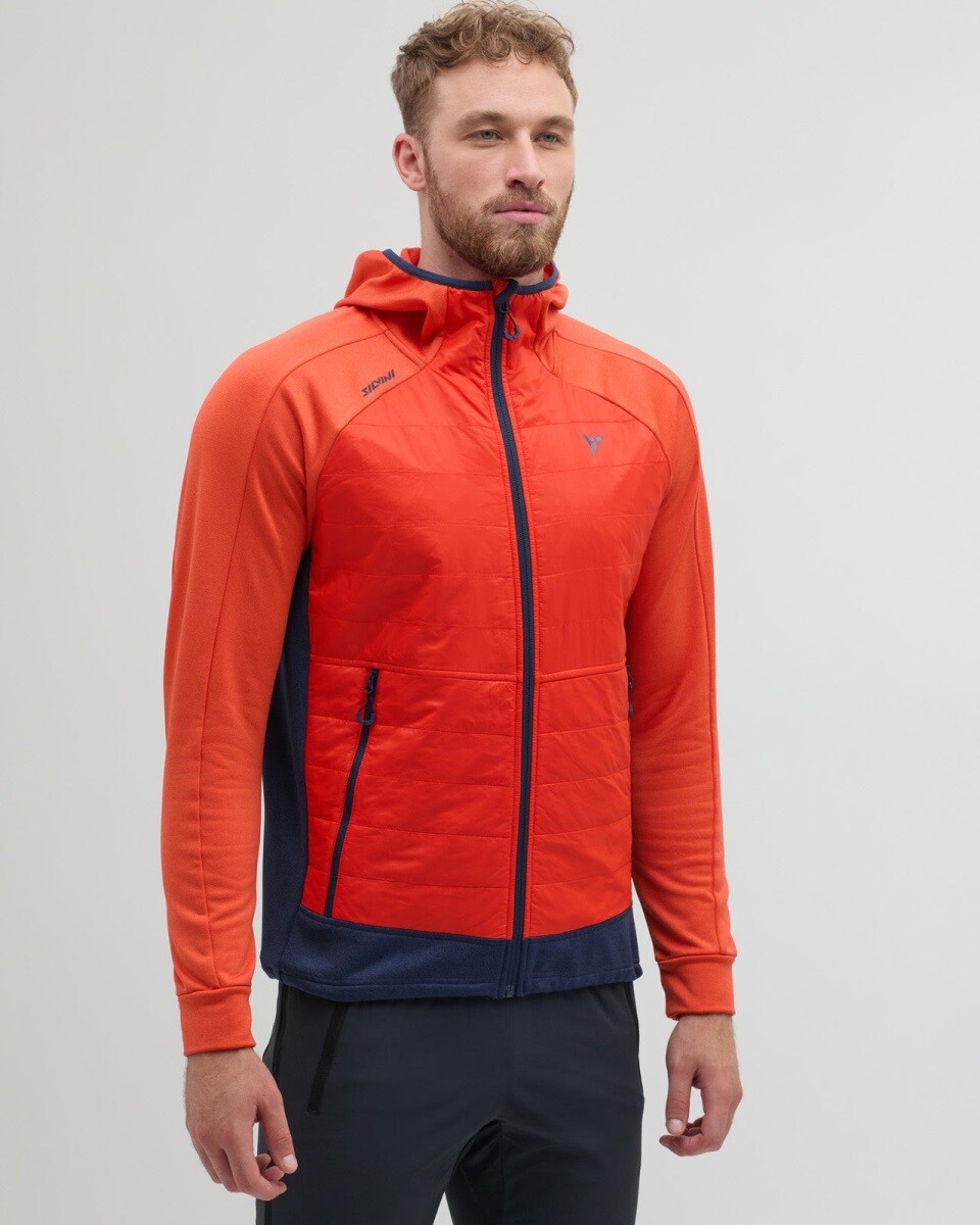 Pánská mikina s kapucí silvini dirilo červená m