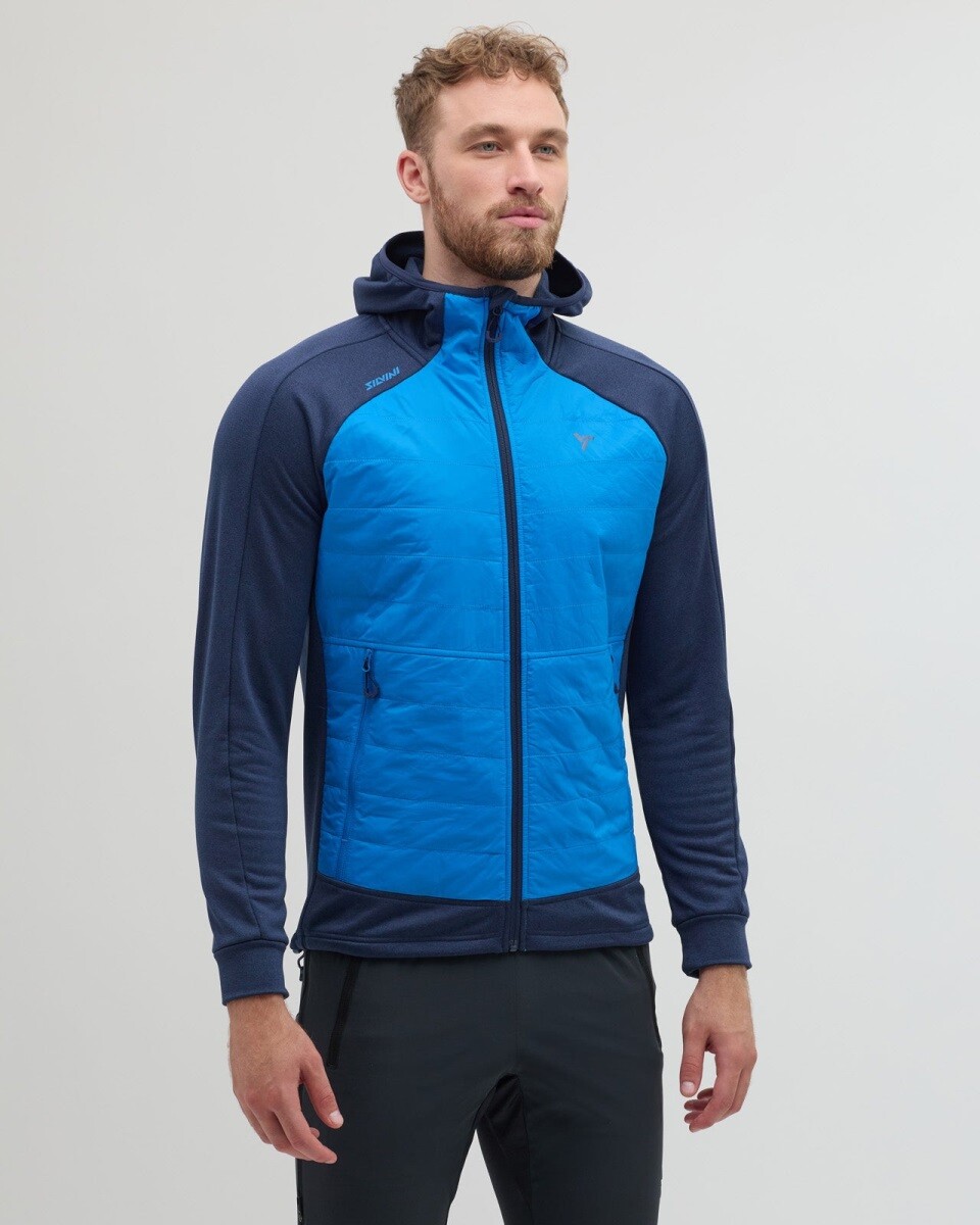 Pánská mikina s kapucí silvini dirilo tmavě modrá/modrá m