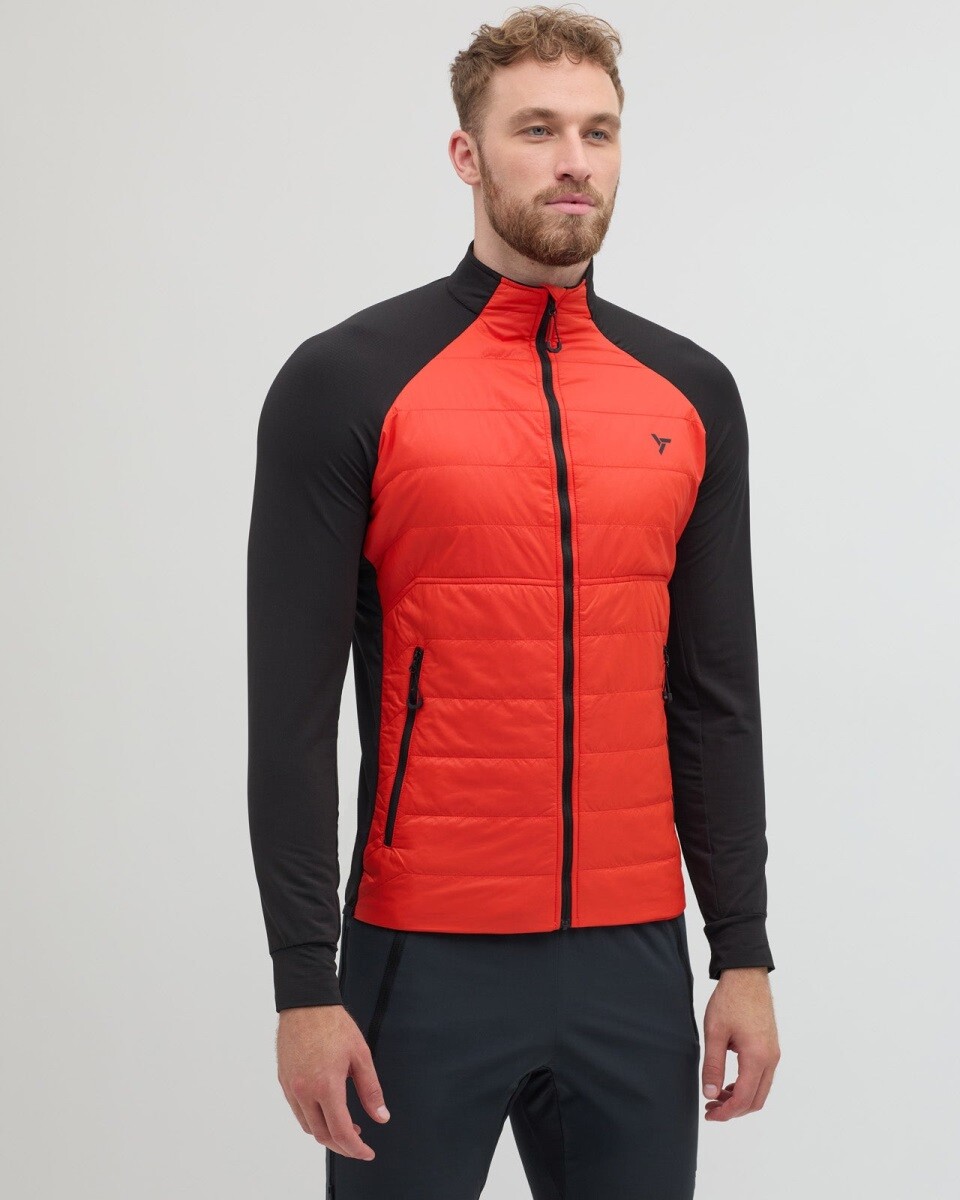 Pánská funkční mikina silvini grado černá/červená s