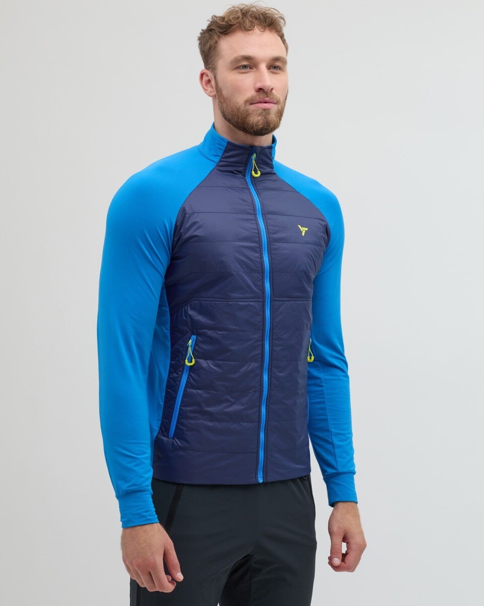 Pánská funkční mikina silvini grado modrá/tmavě modrá s