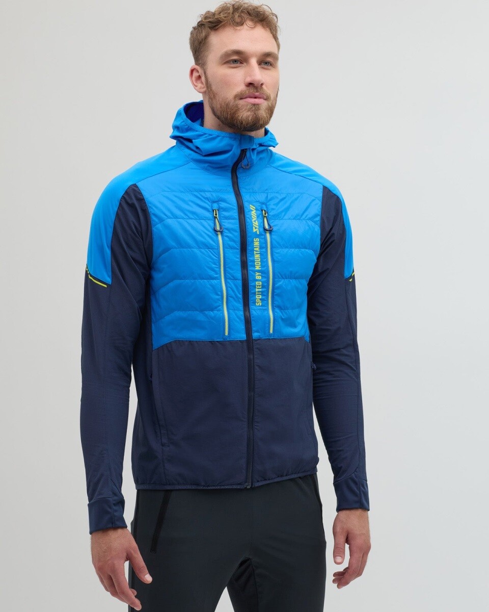 Pánská větruodolná bunda silvini core modrá/tmavě modrá s