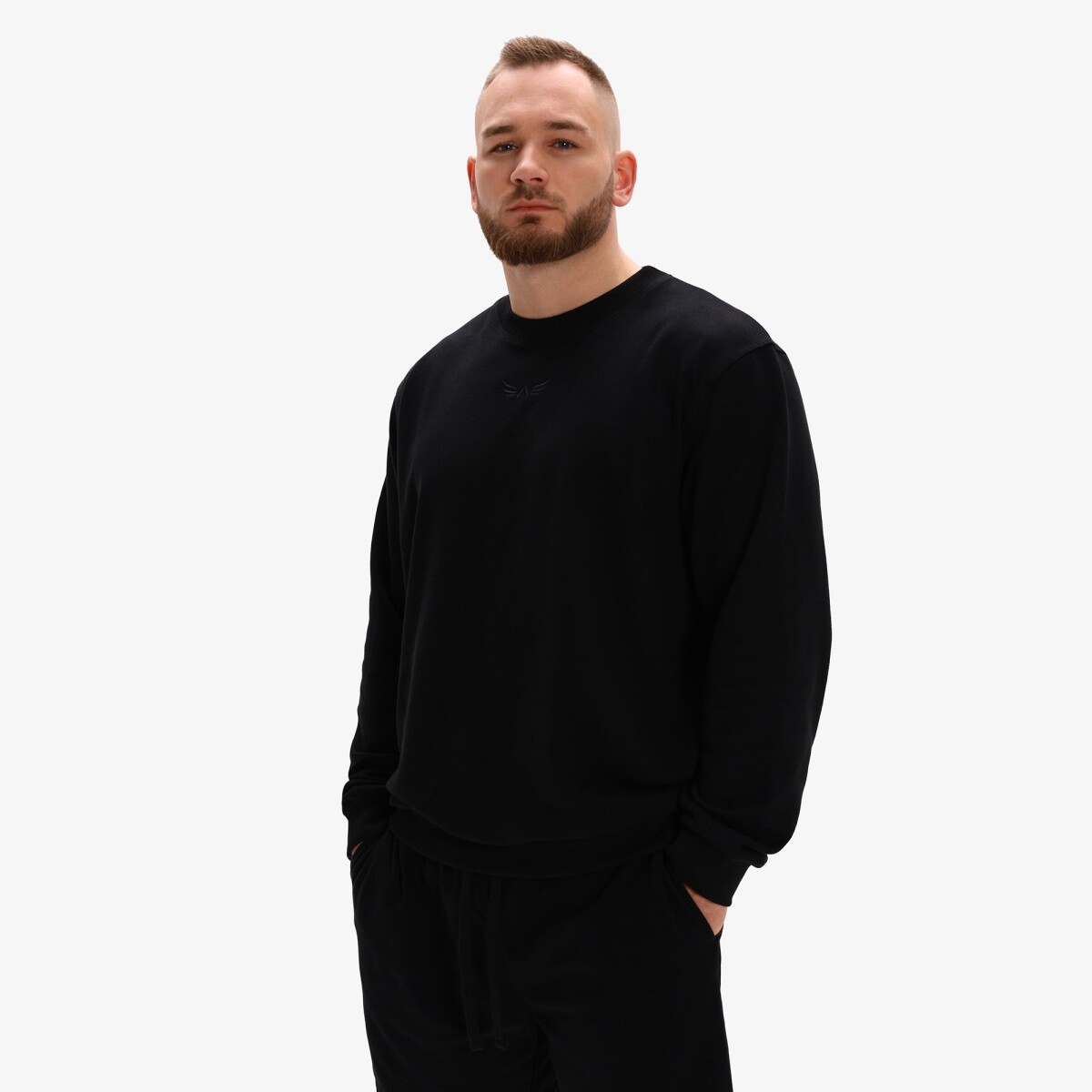 Exalted california core crew mikina černá