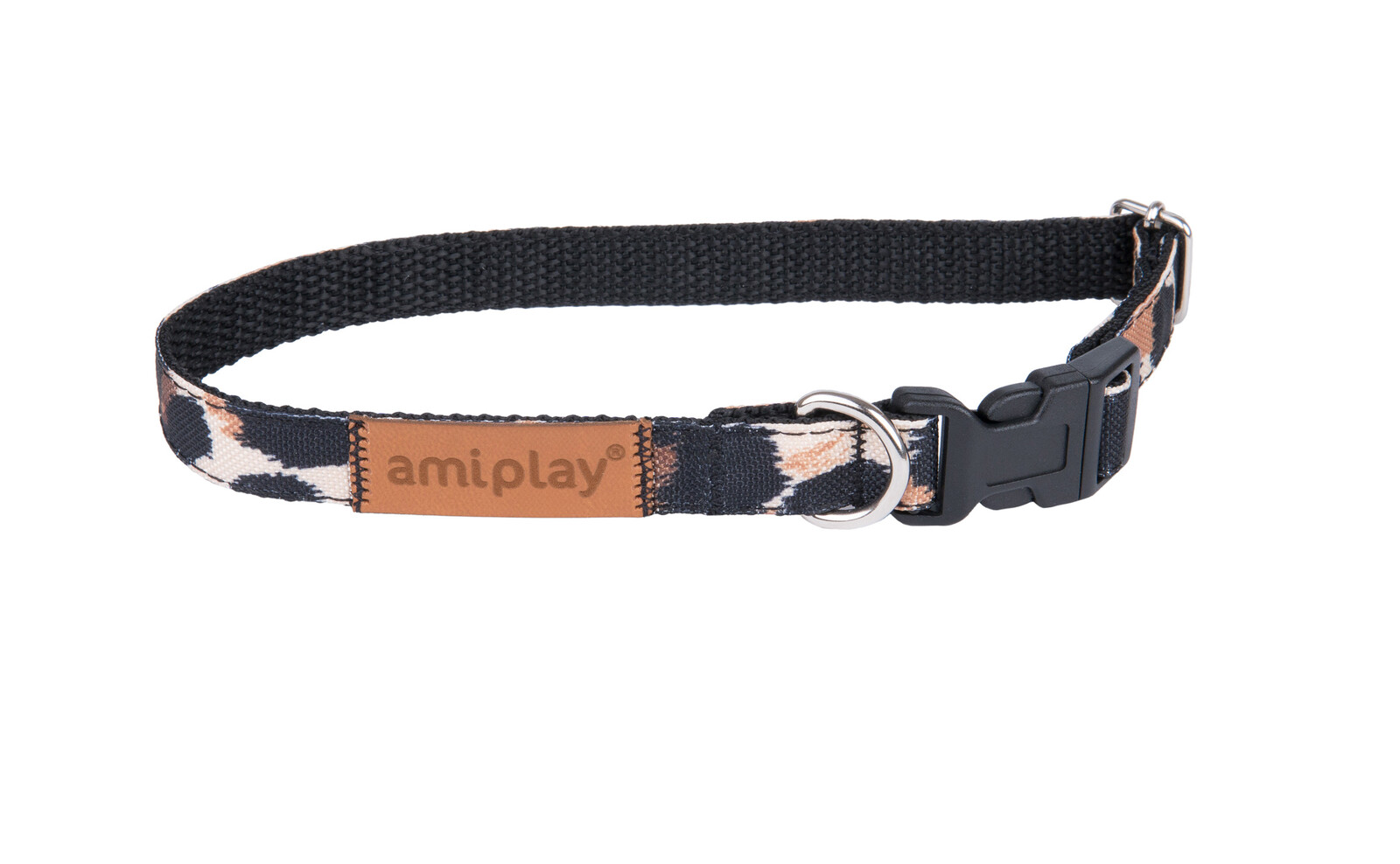 Obojek pro psy nastavitelný NAIROBI hnědá velikost S, M Rozměr: M - 25-40x2,0 cm