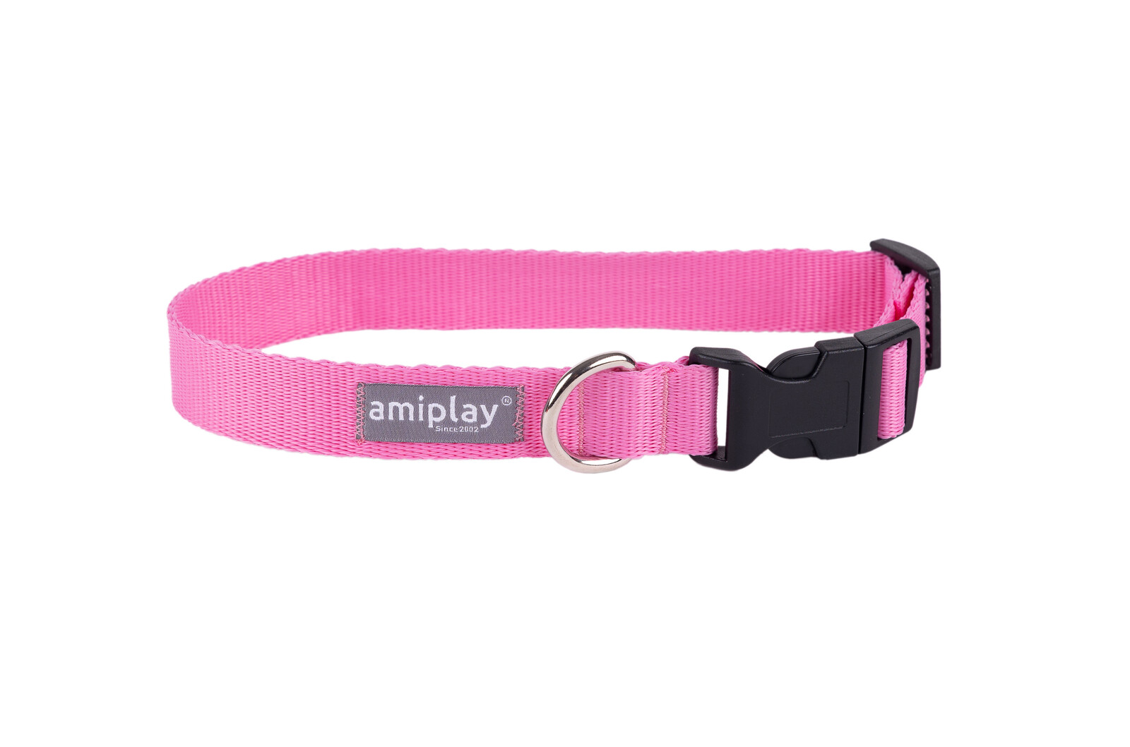 Obojek pro psy nastavitelný POPPY růžová velikost S, M, L, XL Rozměr: M - 25-40x2,0 cm