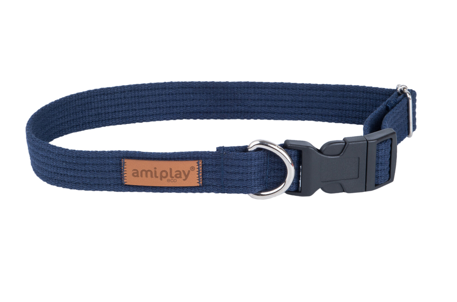 Obojek pro psy nastavitelný COTTONE modrá velikost S, M, L, XL Rozměr: M - 25-40x2,0 cm