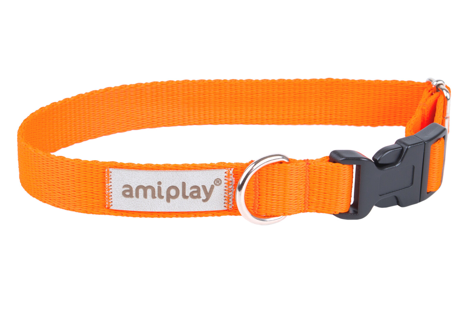 Obojek pro psy nastavitelný RUMBA oranžová velikost XS, S, M, L, XL Rozměr: M - 25-40x2,0 cm