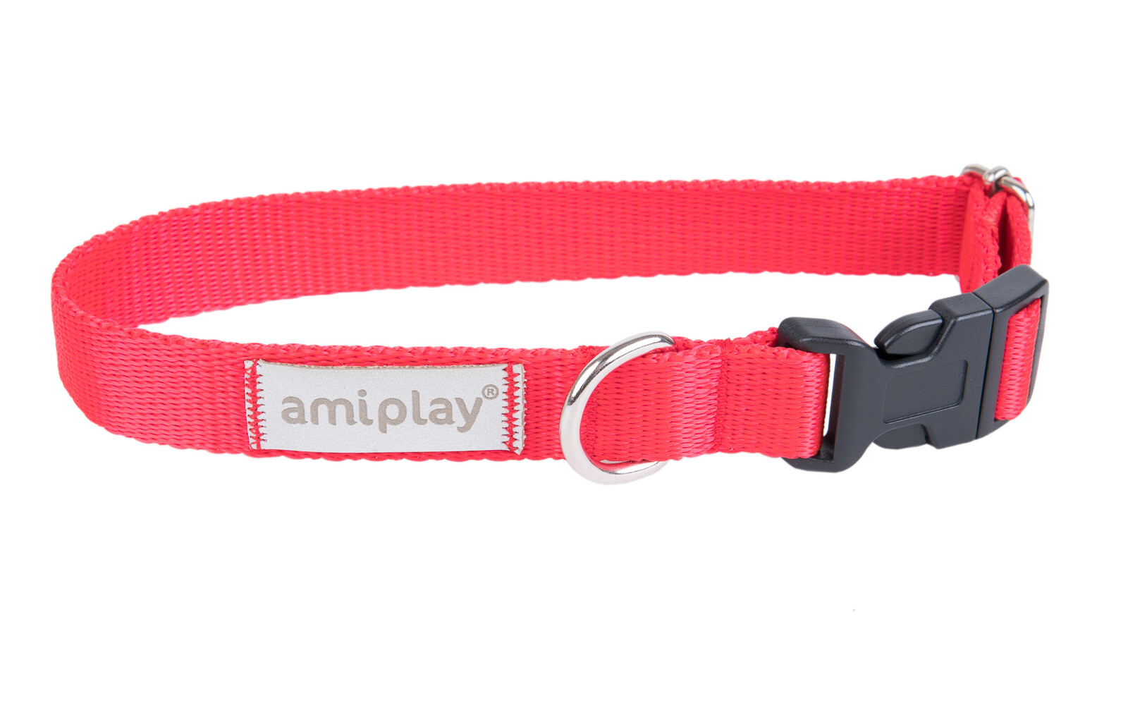 Obojek pro psy nastavitelný RUMBA červená velikost XS, S, M, L, XL Rozměr: M - 25-40x2,0 cm