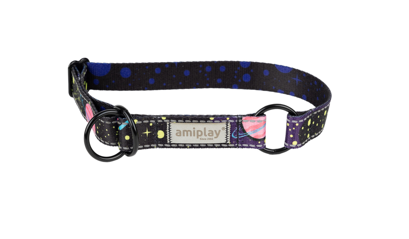 Obojek pro psy polostahovací COSMOS vzor A velikost M, L, XL Rozměr: M - 26-40x2,0 cm