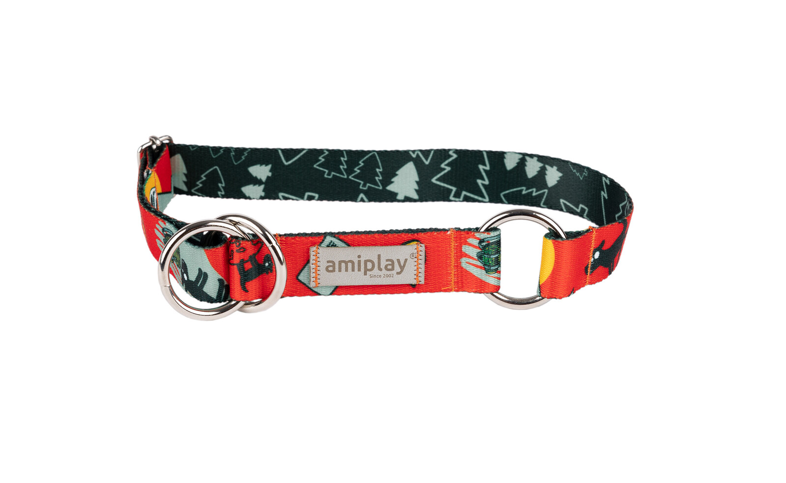 Obojek pro psy polostahovací MIKO červená velikost M, L, XL Rozměr: M - 26-40x2,0 cm