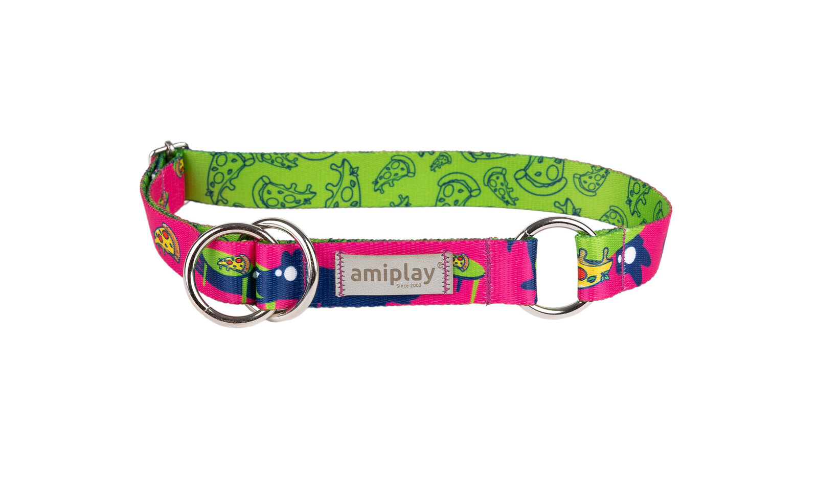 Obojek pro psy polostahovací MIKO růžová velikost M, L, XL Rozměr: M - 26-40x2,0 cm