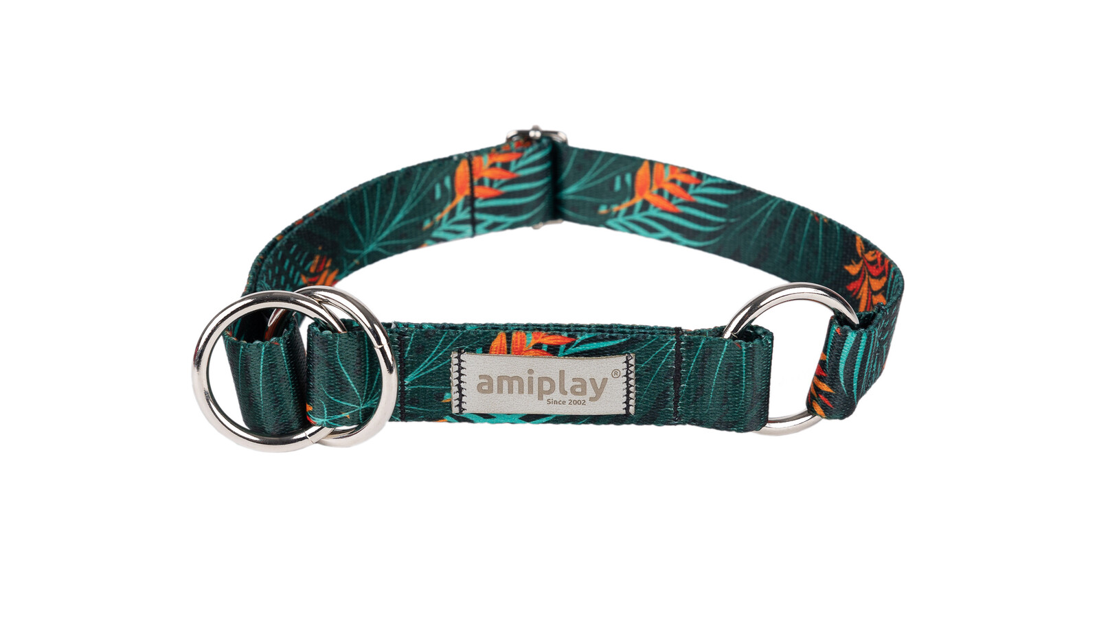 Obojek pro psy polostahovací HAPPY JUNGLE velikost M, L, XL Rozměr: M - 26-40x2,0 cm