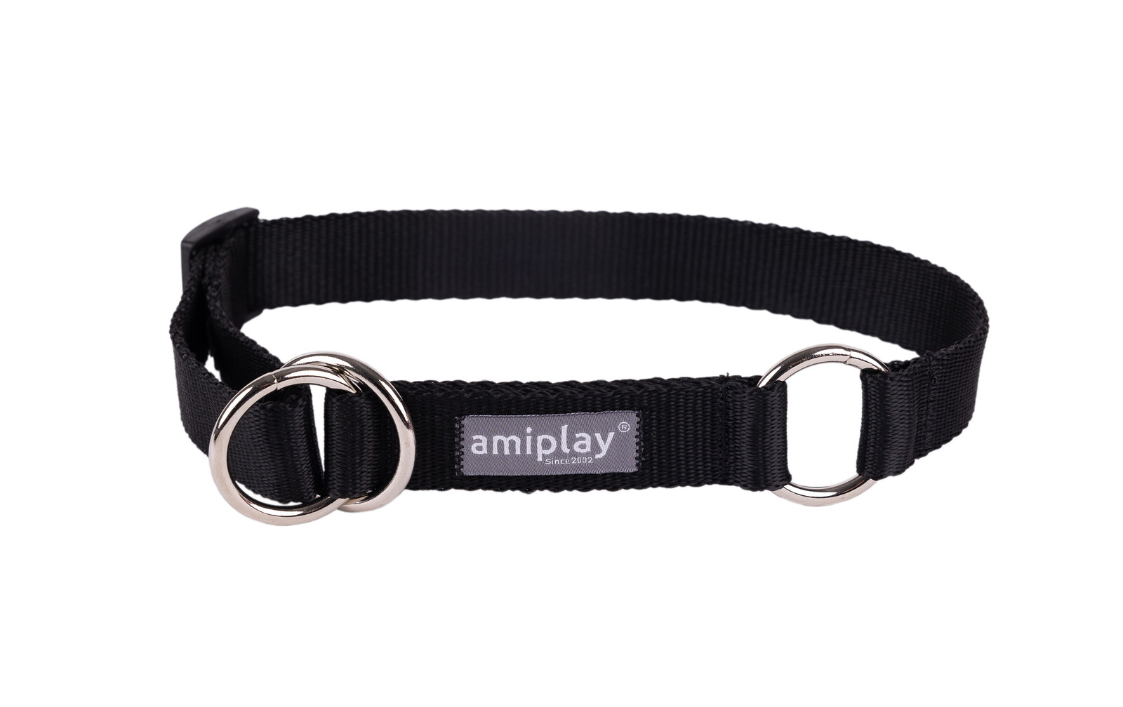 Obojek pro psy polostahovací POPPY černá velikost M, L, XL Rozměr: M - 26-40x2,0 cm