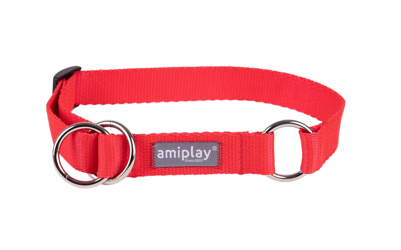 Obojek pro psy polostahovací POPPY červená velikost M, L, XL Rozměr: M - 26-40x2,0 cm