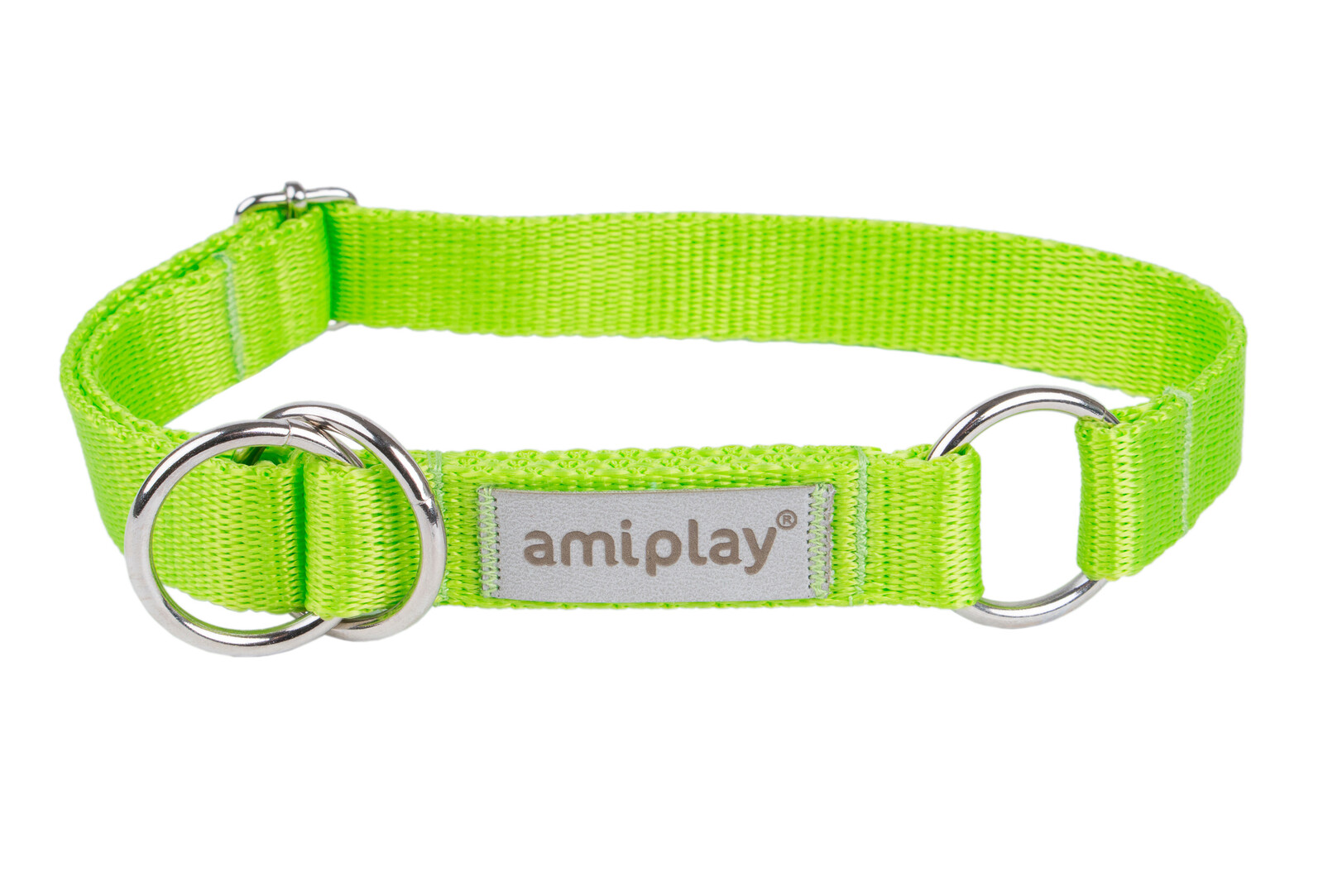 Obojek pro psy polostahovací RUMBA zelená velikost M, L, XL Rozměr: M - 26-40x2,0 cm