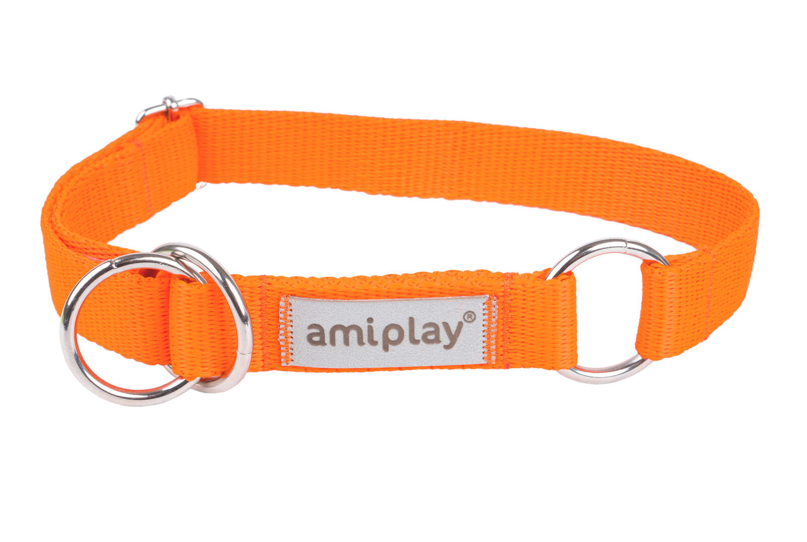 Obojek pro psy polostahovací RUMBA oranžová velikost M, L, XL Rozměr: M - 26-40x2,0 cm