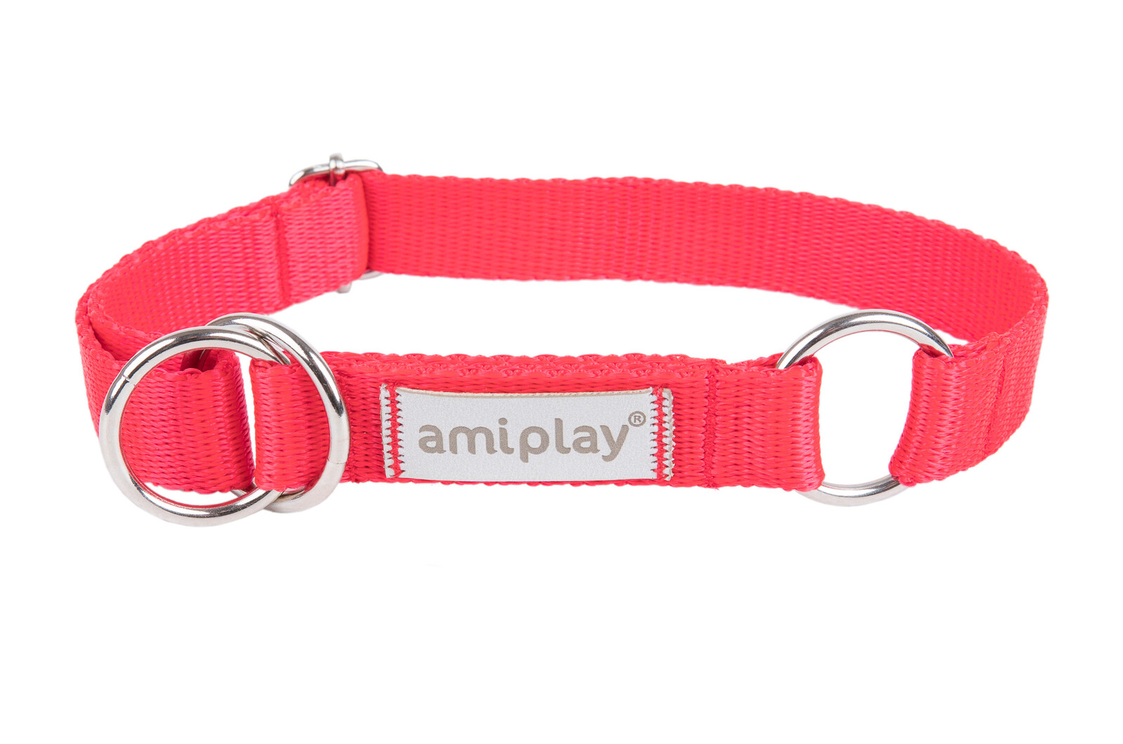 Obojek pro psy polostahovací RUMBA červená velikost M, L, XL Rozměr: M - 26-40x2,0 cm