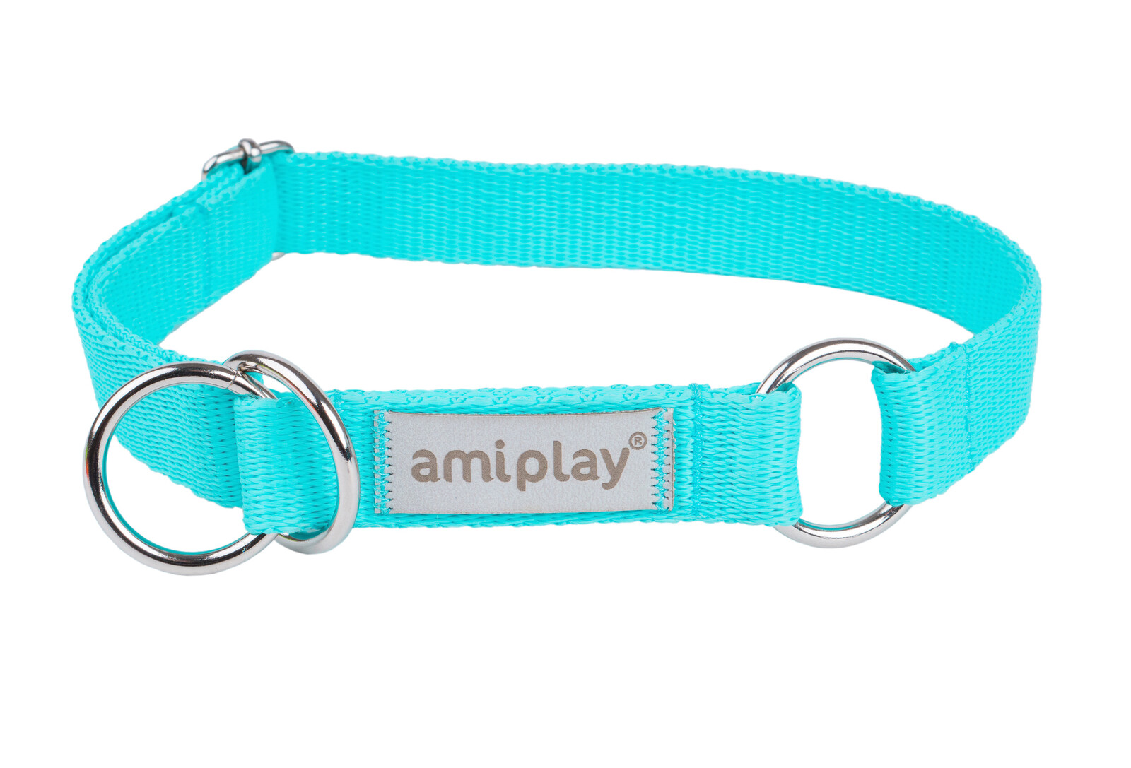 Obojek pro psy polostahovací RUMBA tyrkysová velikost M, L, XL Rozměr: M - 26-40x2,0 cm