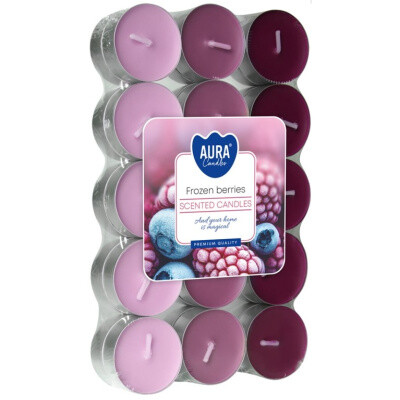 Aura čajová vonná svíčka mražené ovoce 30 ks