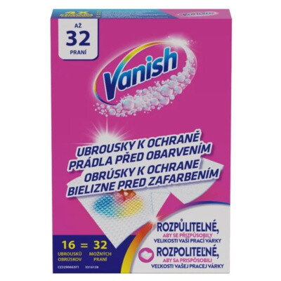 Vanish Color Protect Ubrousky 16 ks (32praní)