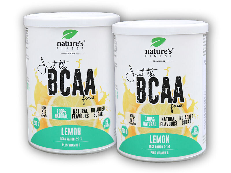 Nature's Finest 2x BCAA Powder 2:1:1 200g citron