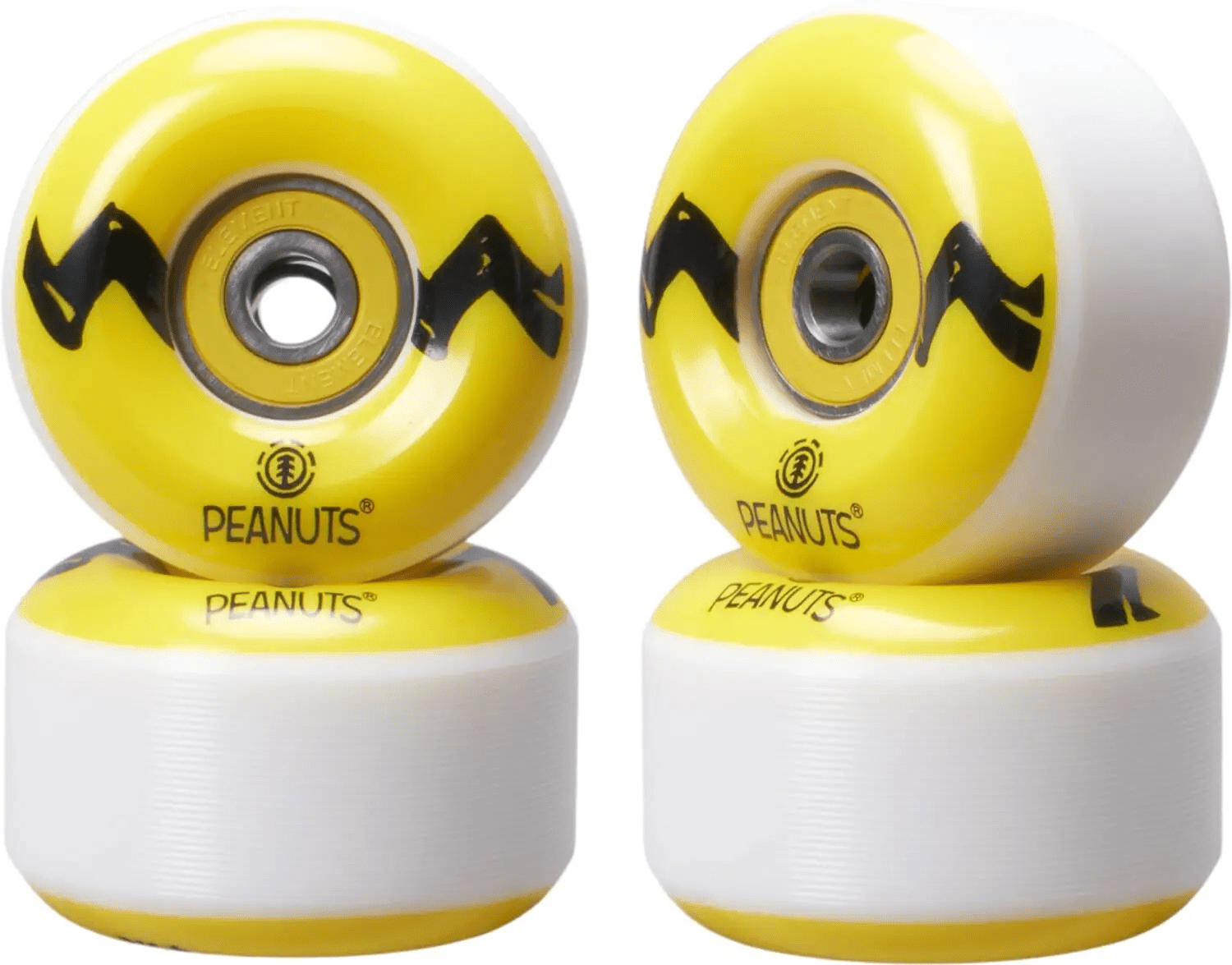 Element - Peanuts Squad 52mm/99A Charlie Brown Stripe - Skateboard kolečka (4 kusy)