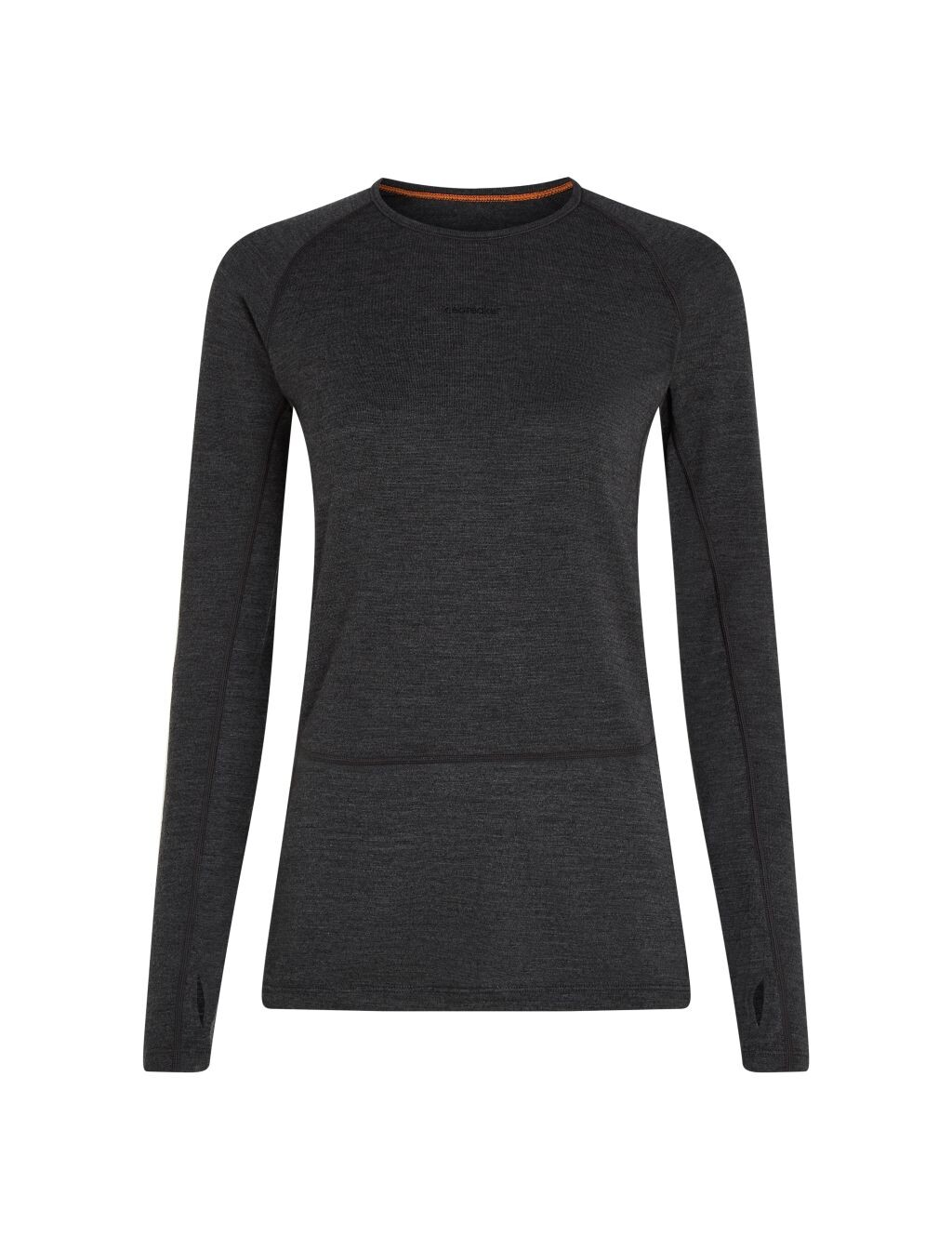 ICEBREAKER Wmns 260 ZoneKnit LS Crewe, Jet Heather velikost: M