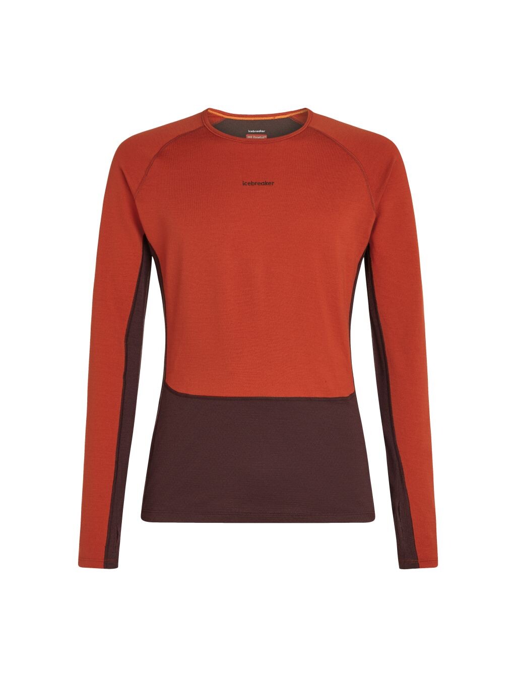 ICEBREAKER Mens 260 ZoneKnit LS Crewe, Java/Agate/Cb velikost: L