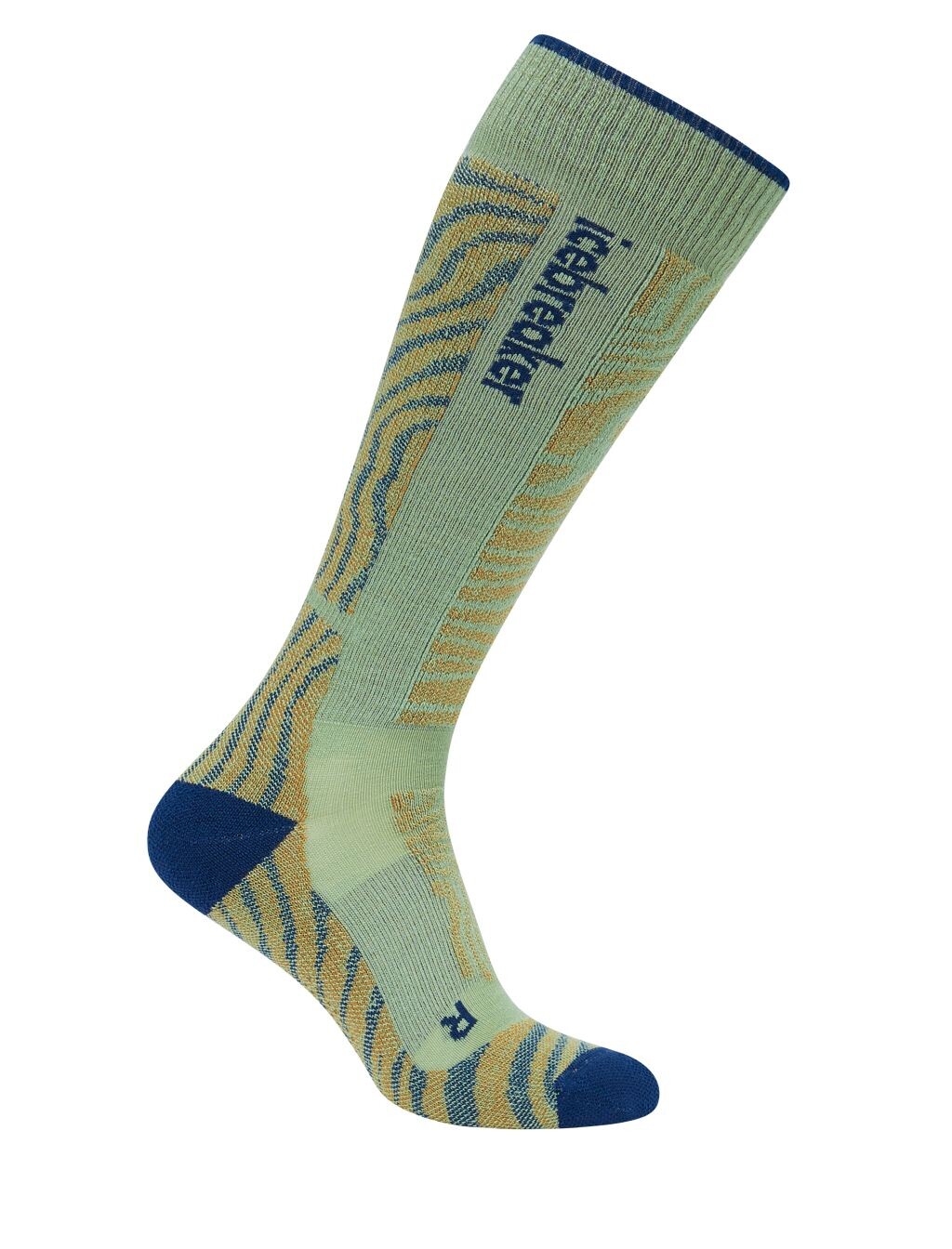 ICEBREAKER Mens Ski+ Medium OTC Mountain Contour, Seaglass/Atlantis/Trail velikost: L