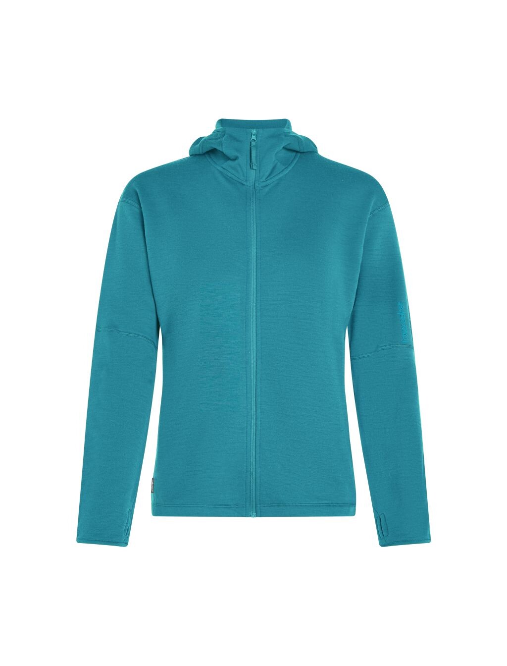 ICEBREAKER Wmns 360 Realfleece Elemental LS Zip Hood, Topaz velikost: M
