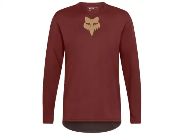 Fox Ranger Fox Head pánský dres dlouhý rukáv Rust Brown vel. M