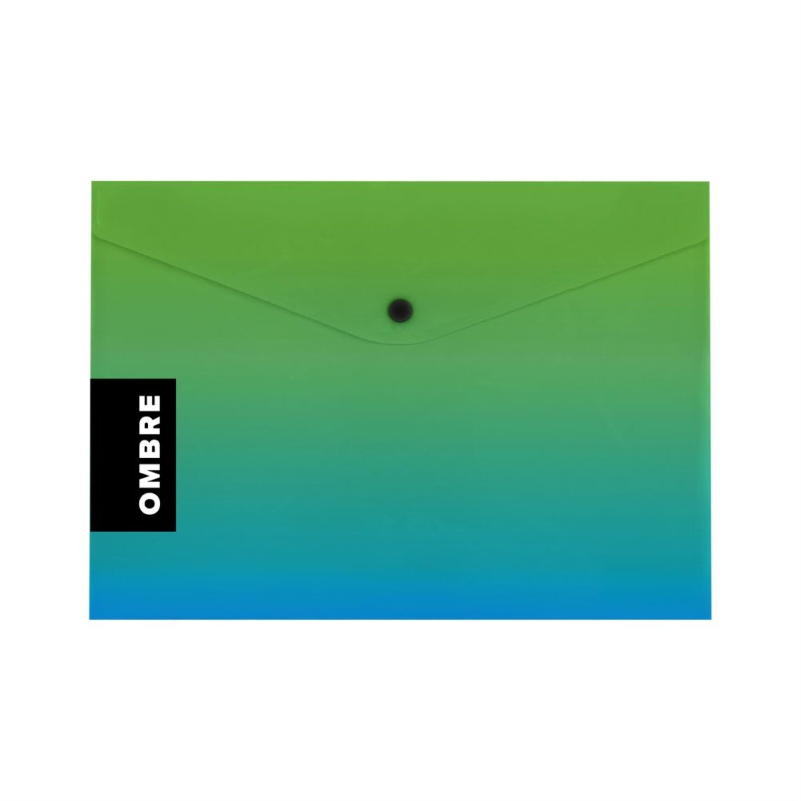 Zakládací pouzdro s drukem Ombre - A4, zelené, 1 ks