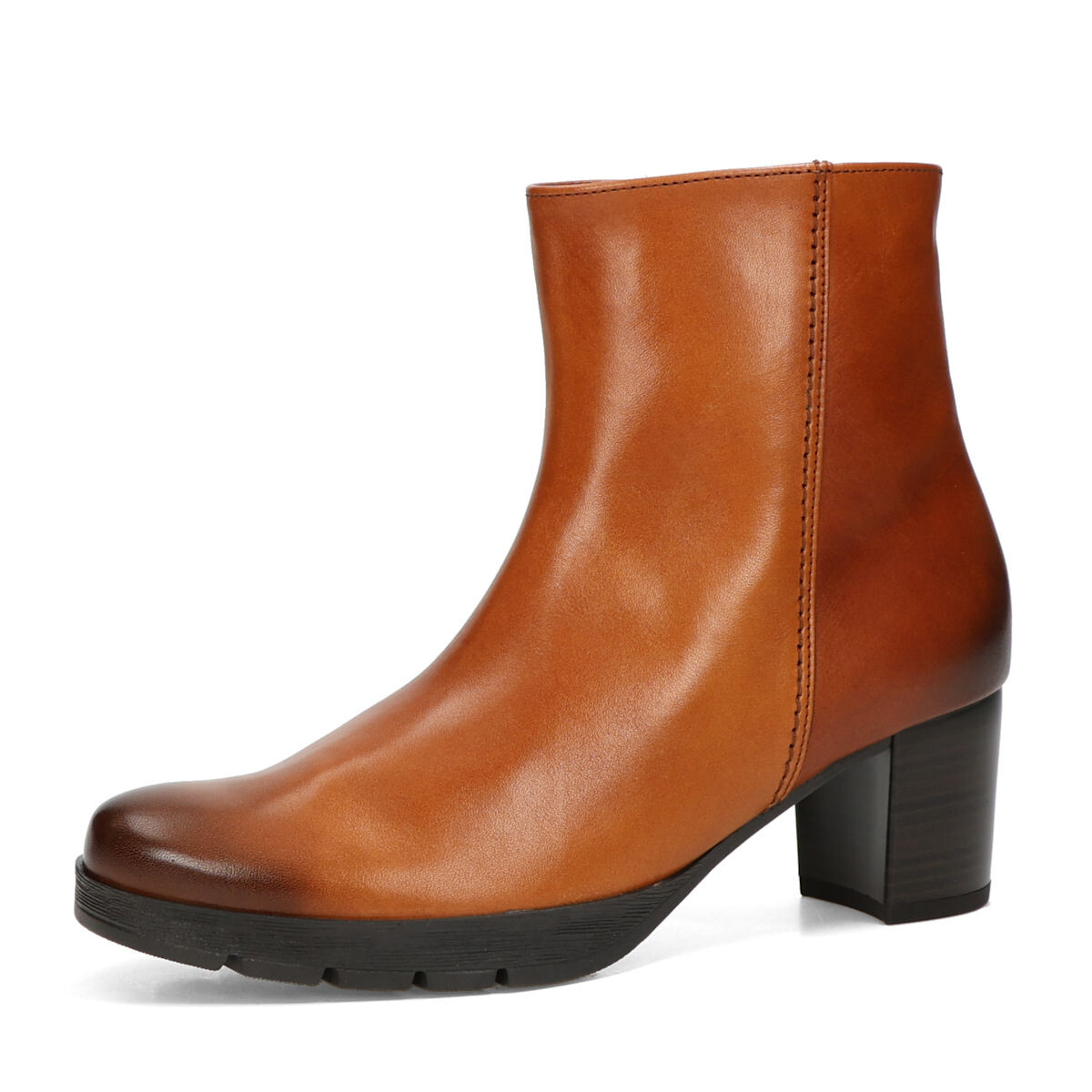 Gabor dámské kožené kotníkové kozačky - koňakové - 37