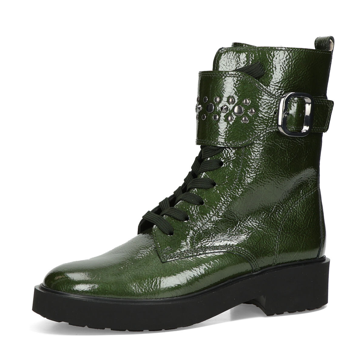 Gabor dámské kožené kotníkové kozačky - zelené - 37