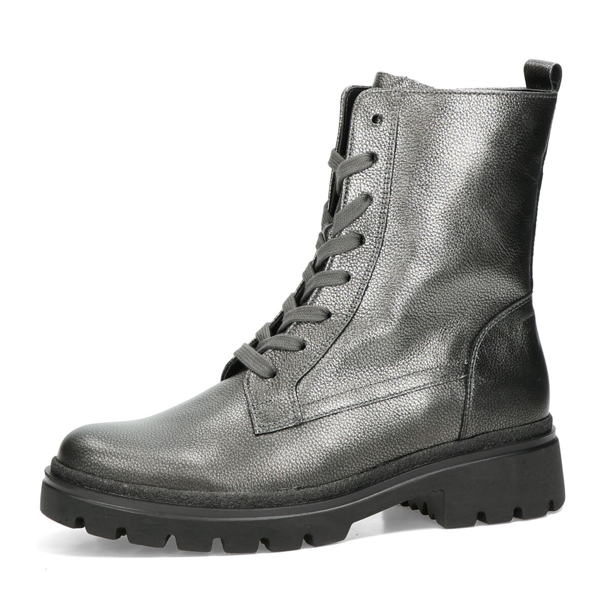 Gabor dámské kožené kotníkové kozačky na zip - metalické - 37