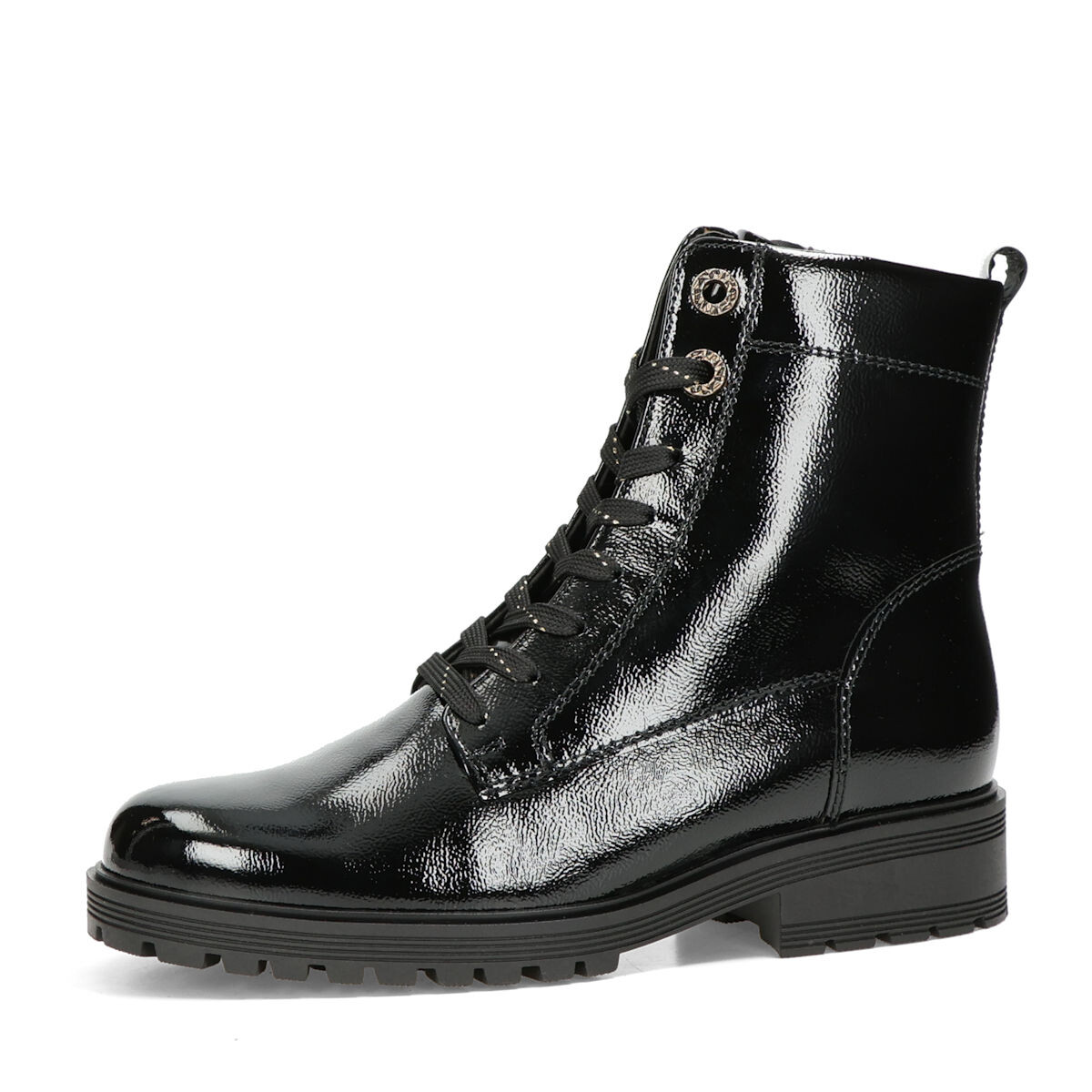 Gabor dámské lakované kotníkové kozačky - černé - 37