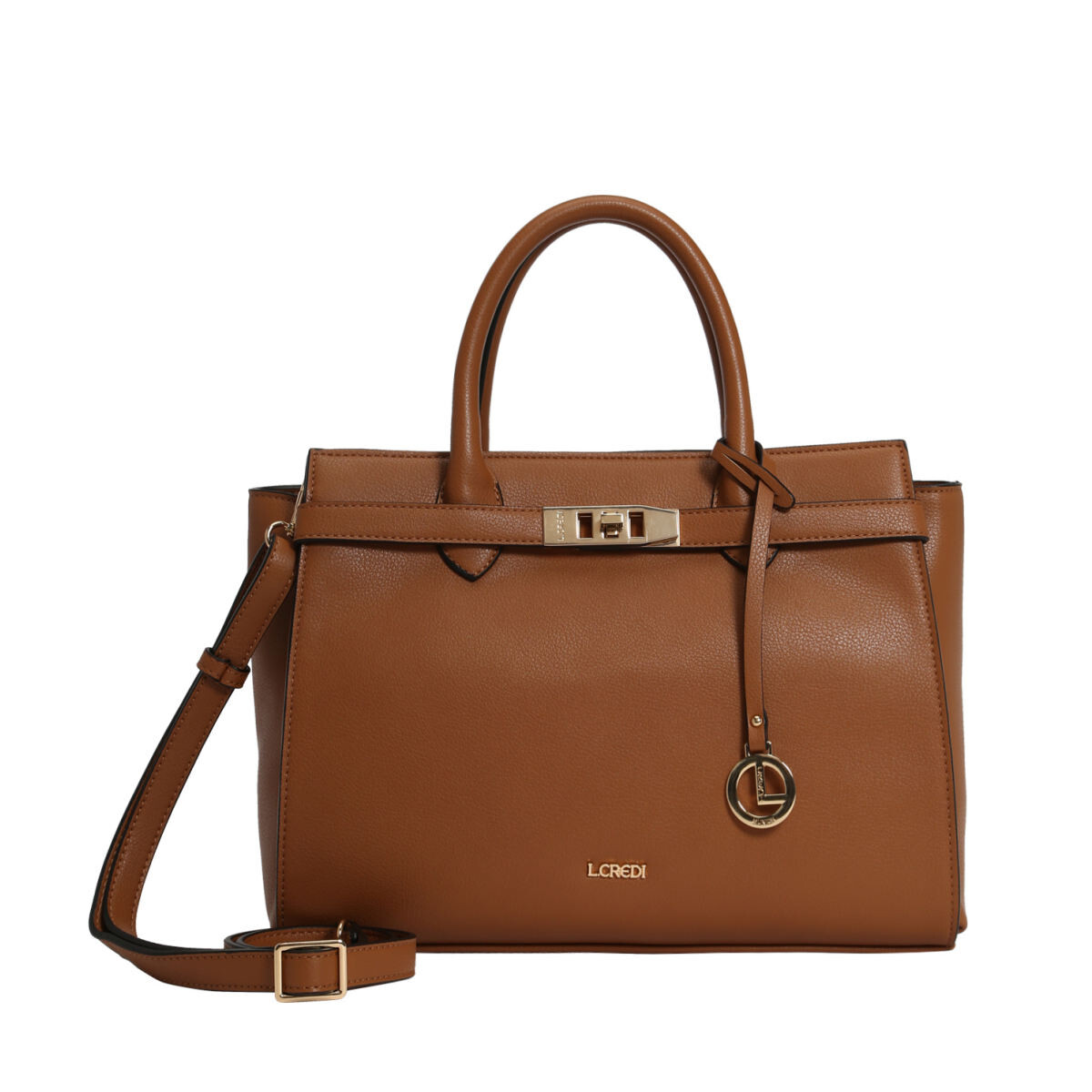 L.Credi dámská elegantní kabelka - koňaková - One size