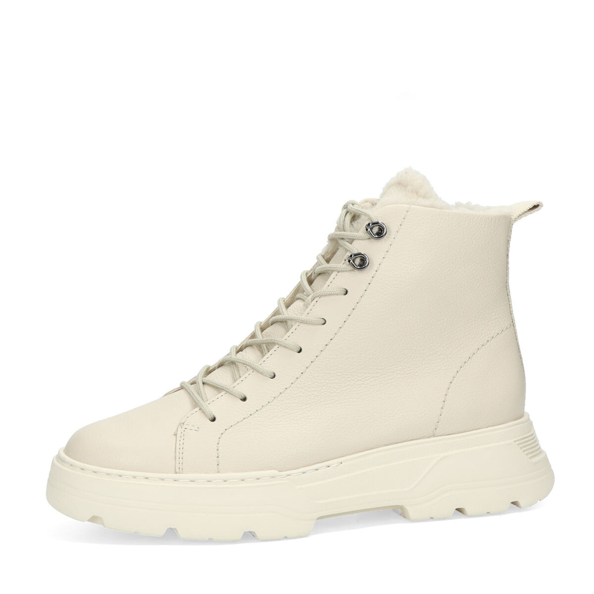 Paul Green dámské kožené kotníkové boty na zip - béžové - 37.5