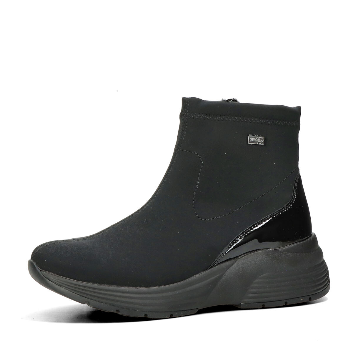 Remonte dámské komfortní kotníkové boty na zip - černé - 36