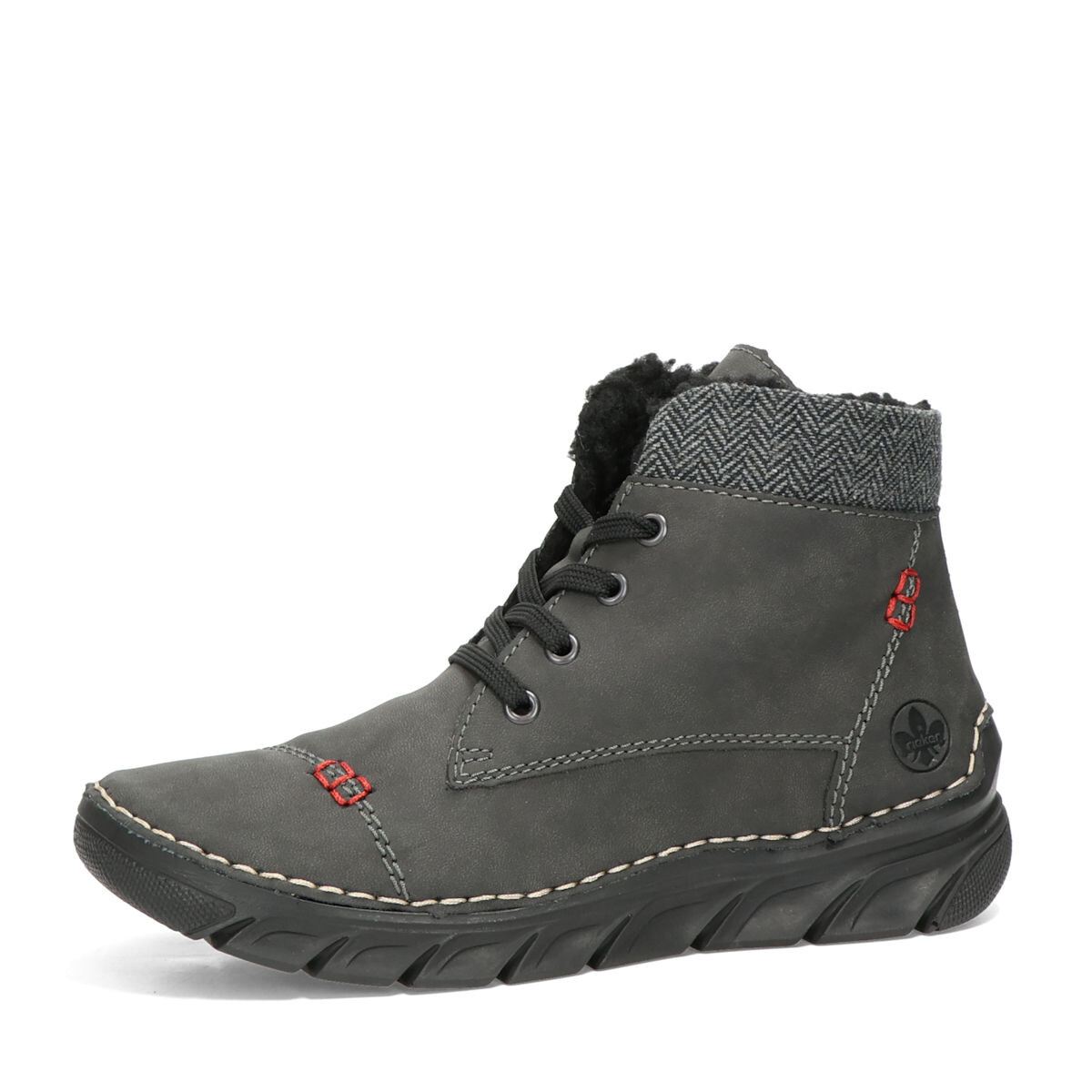 Rieker dámské komfortní kotníkové boty - šedé - 36