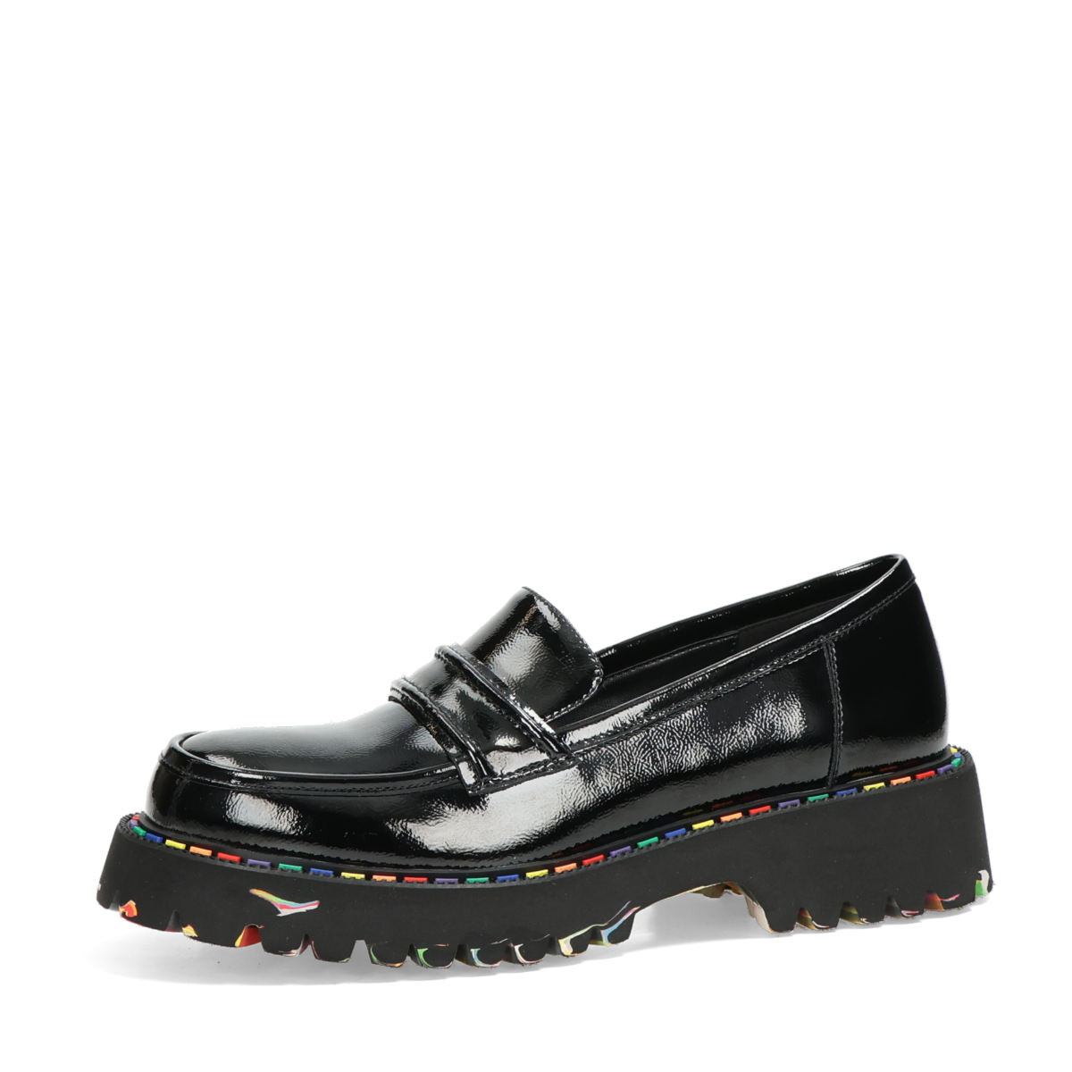 Robel dámské kožené mokasíny - černé - 36