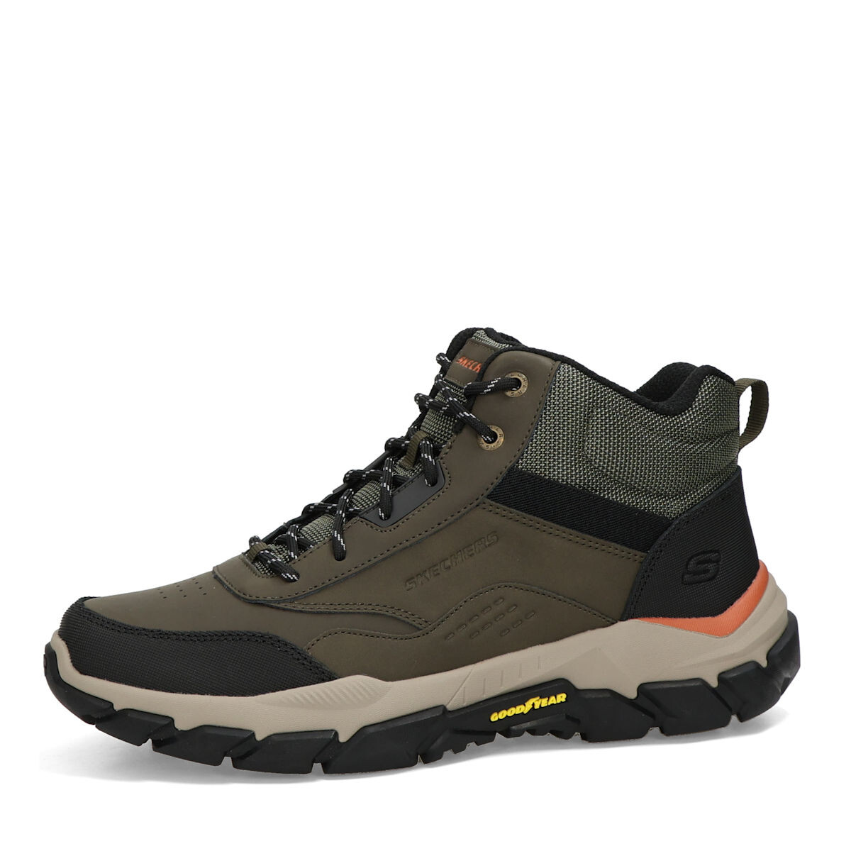 Skechers pánské komfortní kotníkové boty - olivové - 40