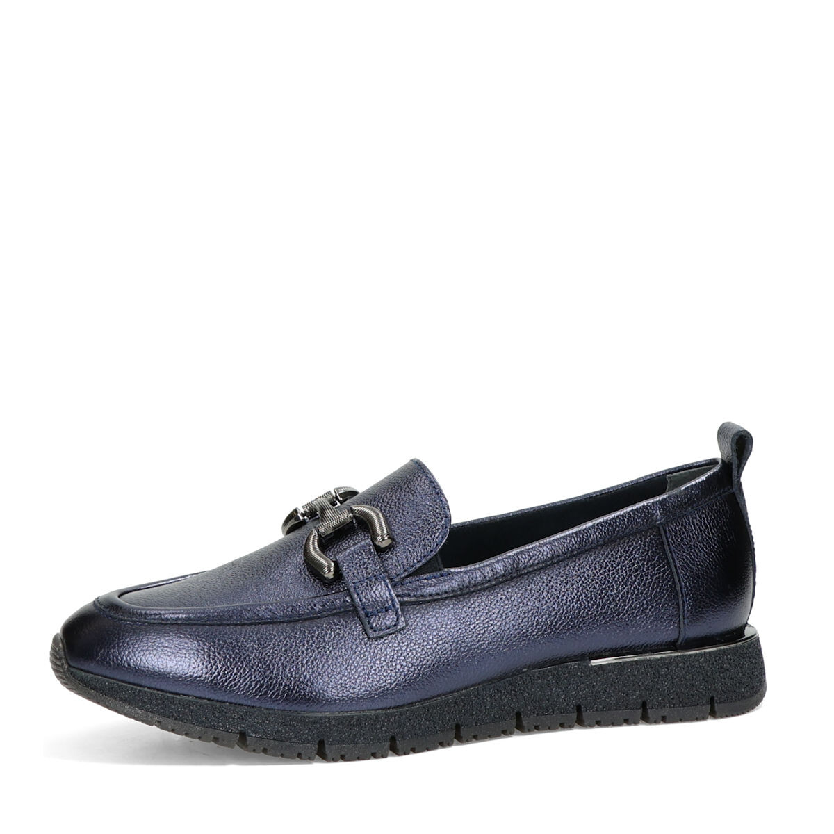 Tamaris dámské kožené polobotky - tmavomodré - 36