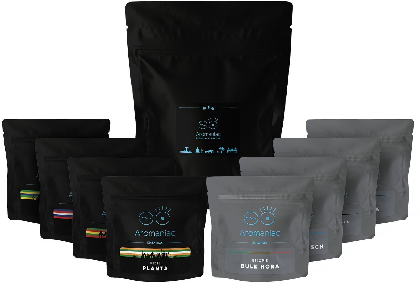 AROMANIAC Degustační balíček Aromaniac Pokušitel 8 x 50 g