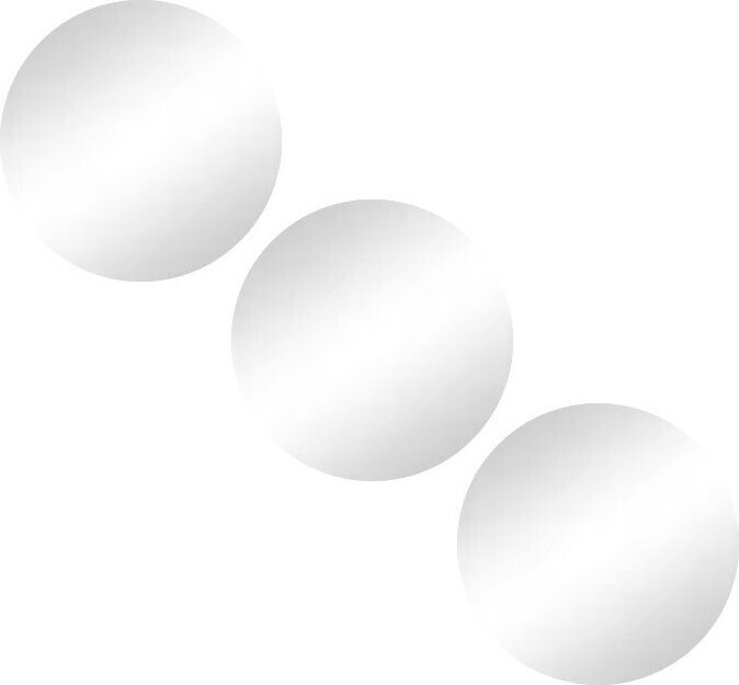 Nástěnná zrcadla v sadě 3 ks ø 15 cm – MSV