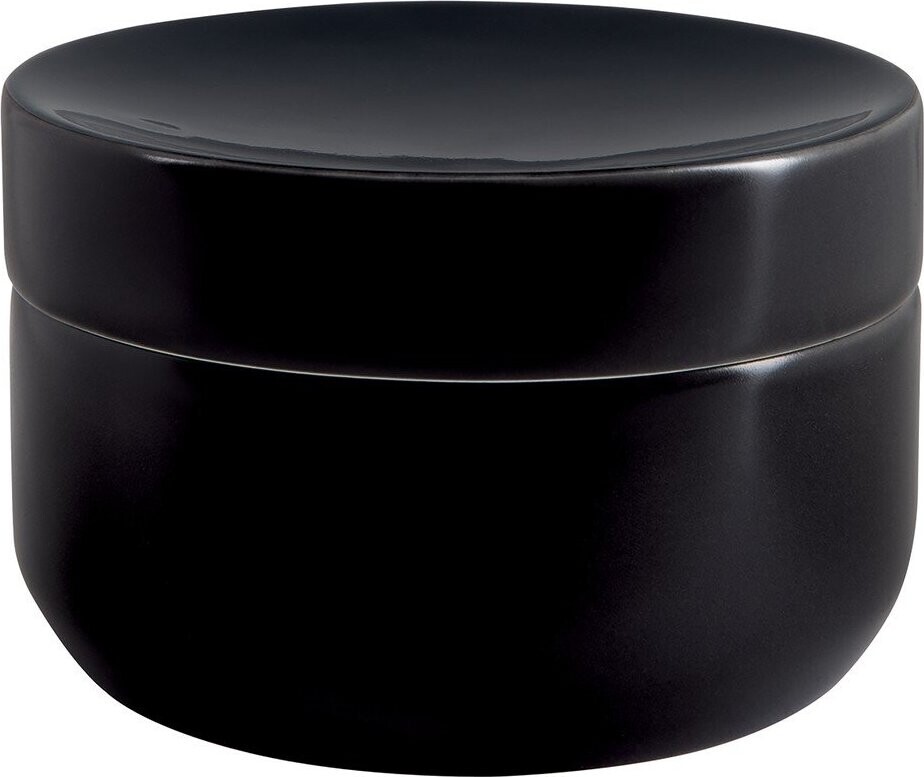 Černý keramický koupelnový organizér na vatové tampony Jaro – Spirella